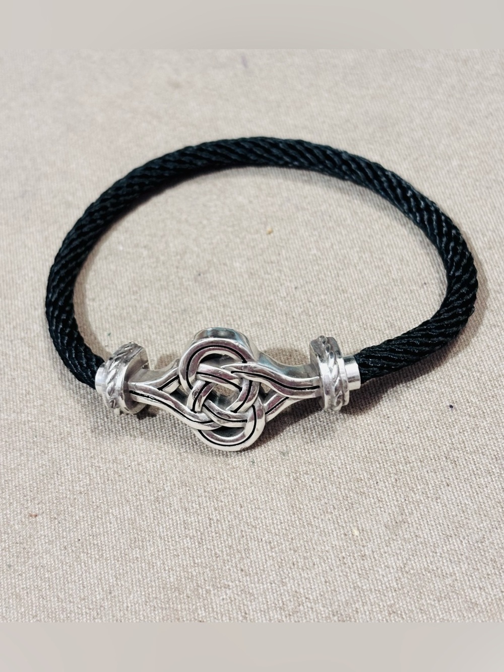 🆕Listing! Brighton Color Clique bracelet Gray cord Blue halo ornament Retired